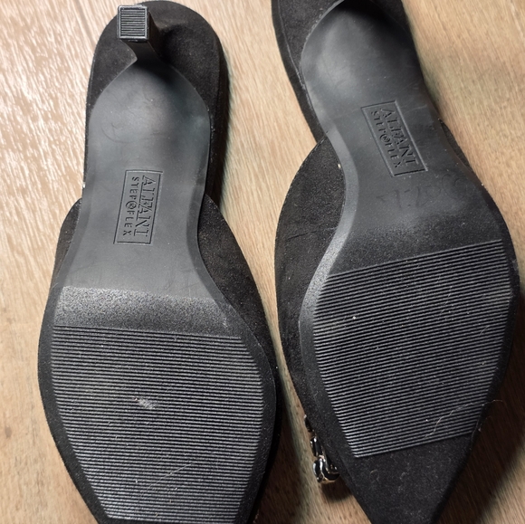 Alfani Black Mules with Colorful Embellishments - Picture 3 of 4